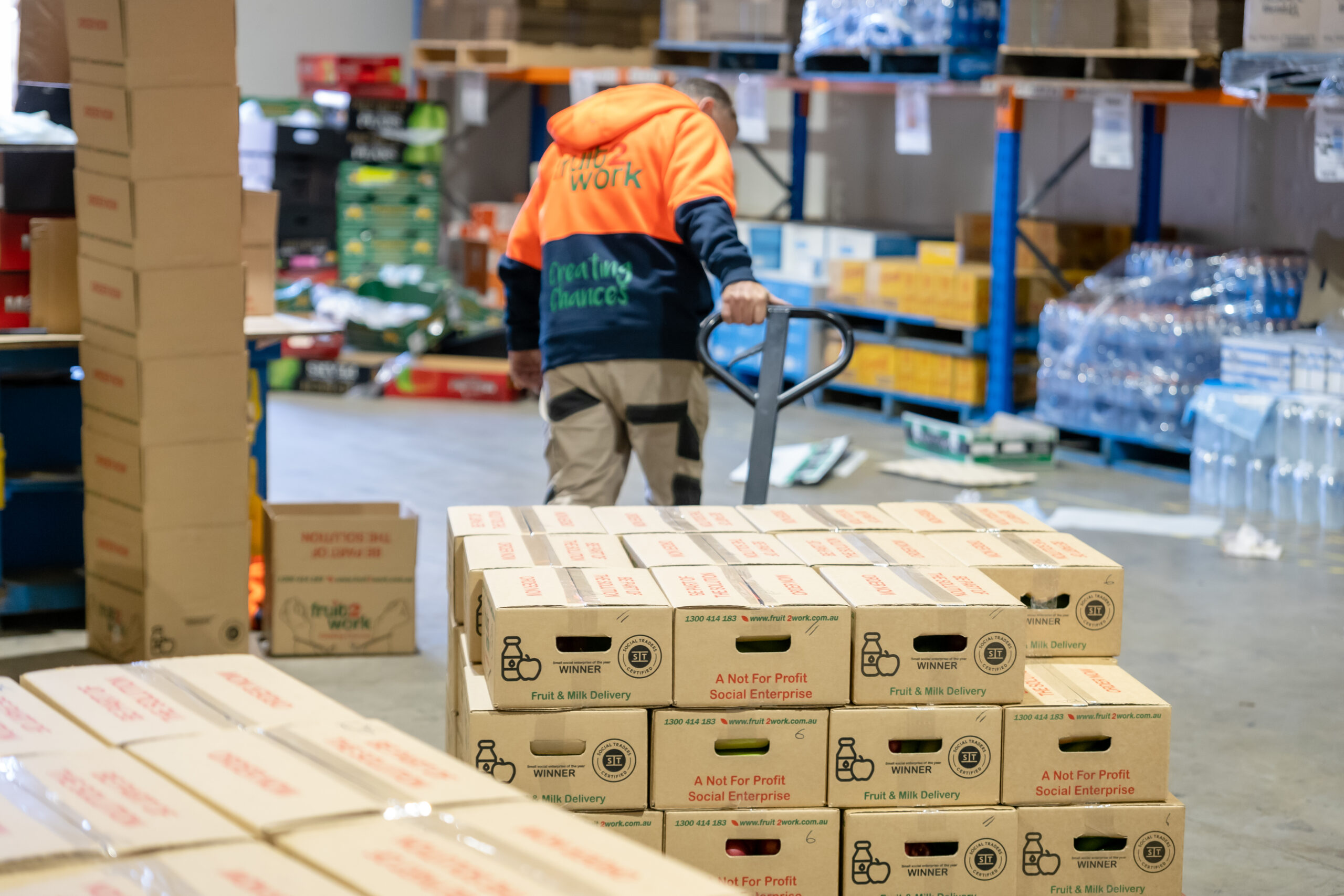 Fruit2work as a registered charity
